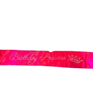 Birthday princess silk sash
